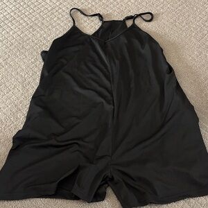 Black Sleeveless Romper